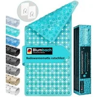 Blumbach Wanneneinlage Badewannenmatte rutschfest, Packung, inklusive 2 Klebehaken, rutschhemmend, mit Saugnäpfen, pflegeleicht