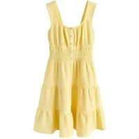 Next Jerseykleid Ärmelloses Minikleid aus strukturiertem Jersey (1-tlg)