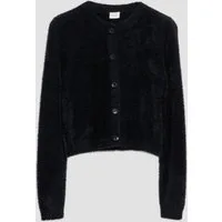 s.Oliver Cardigan Strickjacke Flauschige Strickjacke aus Effekt-Garn