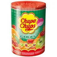 Chupa Chups Süßigkeit, Chupa Chups Fruit Kugel Lolly Apfel Erdbeer Orange Kische Dose 1200g