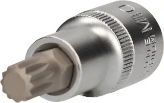 Brilliant Tools 1/2" Vielzahn-Bit-Stecknuss, 55 mm lang - BT022934