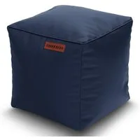 Green Bean Pouf Sitzsack-Hocker Kunstleder Cube eckig (40x40x40cm EPS Perlen Füllung abwaschbarer Bezug, Indoor & Outdoor, Sitzwürfel Sitzkissen Hocker Sitzhocker), die ideale Ergänzung zum Sitzsack