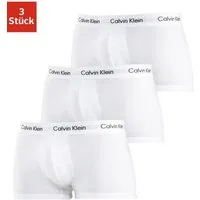 Calvin Klein Underwear Trunk Low Rise Trunk 3 PACK (3-St) mit weißem Webbund