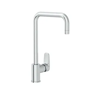 VitrA Flow Soft Einhebel-Spültischmischer Höhe 36 cm mit schwenkbarem Auslauf Chrom,A43426EXP A43426EXP