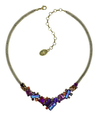 konplott - Kette - Straight to Las Vegas blau/lila/gold