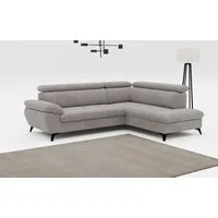 COTTA Ecksofa Hudson L-Form, B: 256 cm, mit Kopfteilverstellung, optional Bettfunktion & Bettkasten