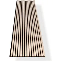 HAGEFOL Wandpaneel Akustikpaneele Holz, 3D Lamellenwand, verschiedene Größen, 3D Optik, Akustische Dämmung