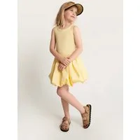 # SATURNDAY Sommerkleid Balloon-Kleid aus Baumwolle mit Tanktop-Oberteil in Gelb