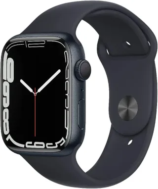 Apple Watch Series 7 [GPS inkl. Sportarmband mitternacht] 45mm Aluminiumgehäuse mitternacht