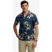 Superdry Hawaiihemd HAWAIIAN PRINT S/S SHIRT mit sommerlich coolem Hawaii-Blumen-Print