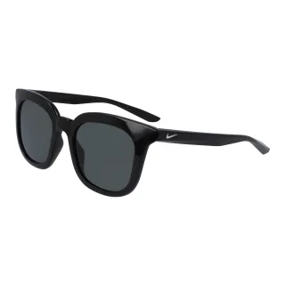 Nike - "Myriad" Quadratisch-Sonnenbrille (Glänzendes Schwarz/Silber/Grau)