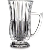 Pasabahce Teeglas Elegante Kristall-Teegläser mit Henkel – 2er Set – 155 ml, 2-tlg., Kristallglass