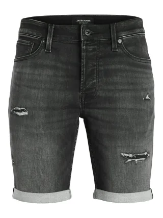 JACK&JONES - JJIRICK JJICON SHORTS GE 622 I.K SN black denim - Gr. - S