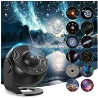 ANYSUN LED-Sternenhimmel LED Nachtlicht 360 Drehbare 13 in 1 Planetarium Galaxie Projektor, Deckenprojektion Lampe Kindernachtlichte Erwachsene Schlafzimmer Party