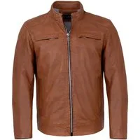 Jilani Lederjacke Kawelo Jilani - Herren Lederjacke Lammnappa braun