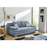 Jockenhöfer Gruppe Schlafsofa Lincoln, B: 203 cm, Liegefl. 160x203 cm, Dauerschläfer, mit Bettfunktion, Bettkasten, Kaltschaumtopper & 2 Zierkissen