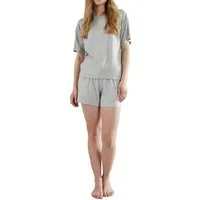 TOM TAILOR Schlafhose TOM TAILOR Damen Short-Pants grau melange (1-tlg)