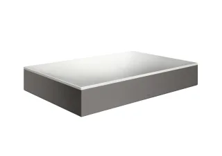 Hansgrohe Aufsatzwaschtisch AXOR Suite Basins&Bathtubs 600x400mm o.Hl.Ül.weiss/brushed black chrome, 42004340