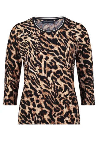 Betty Barclay - Basic Shirt schwarz/beige - Gr. - 42