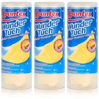 SPONTEX Spontex Wundertuch - Reinigt, Trocknet und Poliert (3er Pack) Reinigungstücher