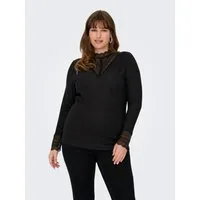 ONLY CARMAKOMA Langarmshirt CARTILDE GLITTER L/S HIGHNECK TOP NOOS