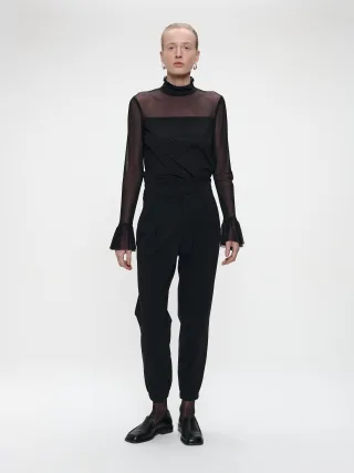 Jane Lushka - Inn mesh top black - Gr. - XS