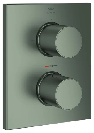 GROHE Thermostat Grohtherm F 100752 2-Wege-Umstellung f. Rapido T satin steel, 100752MS00 100752MS00