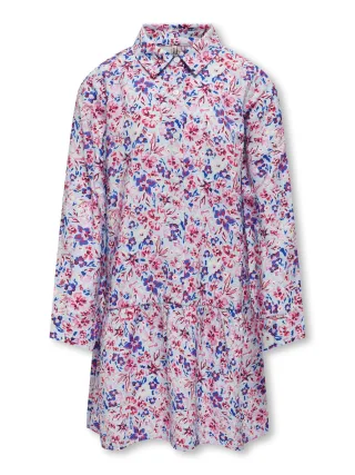 KIDS ONLY - KOGVENEDA L/S SHORT DRESS PTM clear sky - Gr. - 164