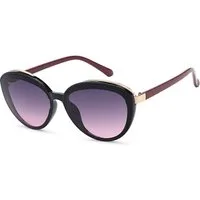 styleBREAKER Sonnenbrille Ovale Sonnenbrille - filigraner Kunststoff Rahmen (1-St) Gradient