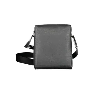 Calvin Klein Schwarze Polyurethan Herren Schultertasche