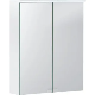 Geberit Option Basic Spiegelschrank m. Beleuchtung, zwei Türen, 55x67,5x14cm, 500258001 500258001