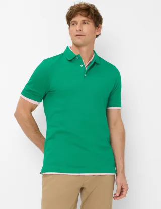 Brax Herren Polo Style PETE jungle, grün, Gr. 5XL