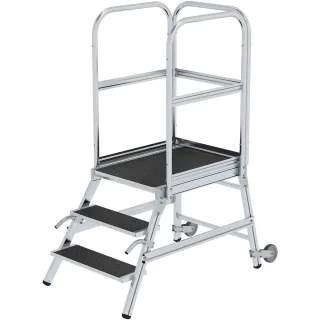 Munk Podesttreppe einseitig begehbar mit Rollen & Griffen Korrundbesch. R13 - 055103