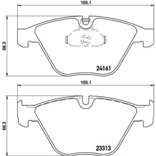 Hella Bremsbel?ge vorne BMW 3er 5er X1 Z4