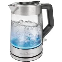 ProfiCook Wasserkocher PC-WKS 1190 G, Wasserkocher mit bunter Beleuchtung 1,7L Füllmenge