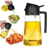 FELIXLEO Ölspender Ölspender 2 in 1 Essig 500 ml Speiseöl Sprühflasche und Sprüher, (1-tlg)