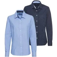 Highmoor Hemdbluse Blusen im Doppelpack