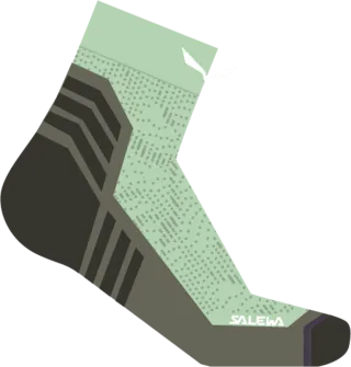 SALEWA - Pedroc Quarter Socke Damen - Grün (Gr.39-41)