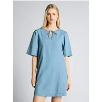 TOM TAILOR Denim Minikleid Kleider & Jumpsuits Mini-Jeanskleid mit Eingriffstaschen