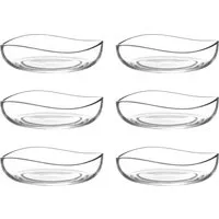 LAV Snackschale Vira Glasschalen - 195 ml (6 1/2 oz), Glas, (6er-Set, 6-tlg), Geschwungene Form, stapelbar, spülmaschinengeeignet