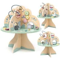 Mamabrum Lernspielzeug Lerntisch für Kinder – Multifunktionaler Motorikbaum mit Holzspielzeug