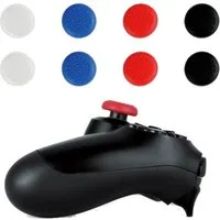 Qware Gaming Controller Caps Controller Caps kompatibel mit PS4 – Thumb Grips in 4 Farben (8er-Set)
