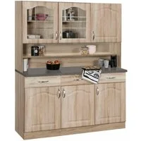 wiho Küchen Küchenbuffet Linz 150 cm breit, in Landhaus-Optik