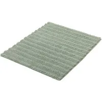 Kleine Wolke Badematte Yara, Badvorleger, Badezimmer Teppich, Höhe 5 mm, beidseitig nutzbar, fußbodenheizungsgeeignet, Baumwolle, rechteckig, Badteppich, Uni Farben, gestreift, waschbar