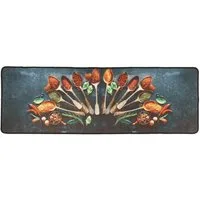 vidaXL Teppich Küchenteppich Mehrfarbig 60x180 cm Waschbar, Rechteckig, Höhe: 180 mm