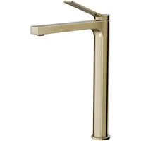 EMKE Waschtischarmatur Badezimmer Mischbatterie Einhebel Wasserhahn für Aufsatzbecken (Mischbatterie) Hoch 26,5 cm chrom/Schwarz/Champagne Gold/Rose Gold/Weiß