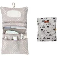 ALARA HOME Windeltasche Wickeltasche Organizer und Kosmetiktasche 2in1 Kleine Windeln