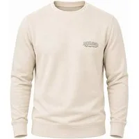 Jack & Jones Sweatshirt Pullover - Rundhalspullover mit Crew-Neck im Regular Fit für Herren Männer Sweatpullover mit Logo-Print aus Baumwollmischung