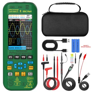 BSIDE Dual Channel 50MHz*2 Vol O7 Handheld Oscilloscope 4-IN-1 Digital Multimeter+Function Signal Generator 6000A Curren