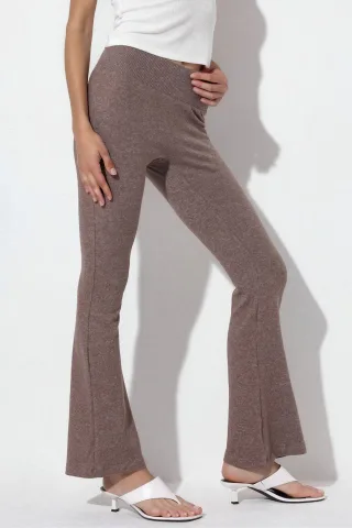 Hochtaillierte Flared Leggings